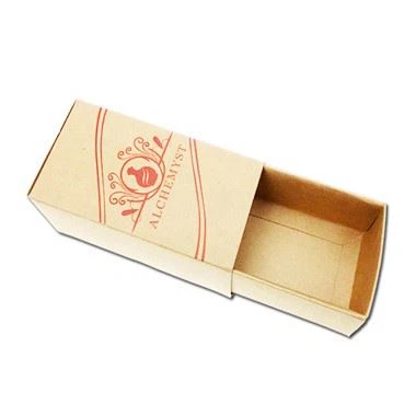 ربن کے ساتھ کرافٹ پیپر دراز باکس